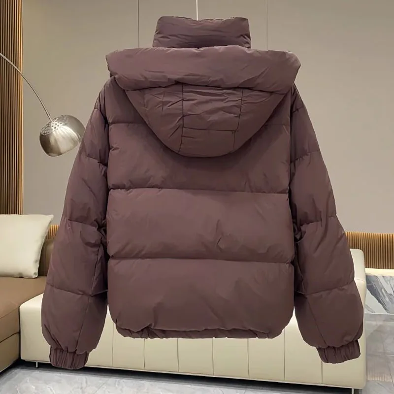 Autumn Winter New Down Cotton Jacket Women's Korean Cotton-Padded Thicken Warm Hooded Parkas Short Coat Female Casual Ladies Top 6