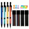 10pcs/set 2.0mm Mechanical Pencils Set Color/Black 2B Refill Writing Office Art Sketching Drawing Colored Lead Stationery 1