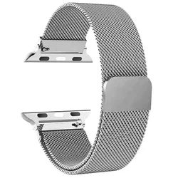 Elegant Milanese Loop Watch Strap - Premium Stainless Steel Mesh Bracelet - 38 40 41mm - S10 42mm (Silver 1)