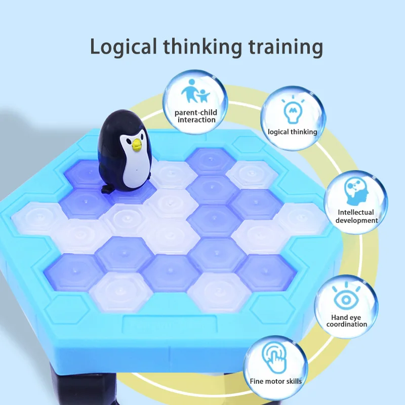 Children Save Penguin Ice Breaking Trap Toys Fun Parent Child Interaction Table Indoor Games Children's Toys Reduce Stress 3