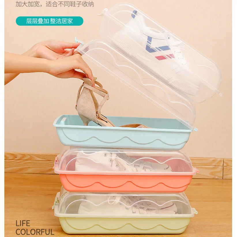 

H128 Transparent storage box plastic cabinet groceries storage artifact