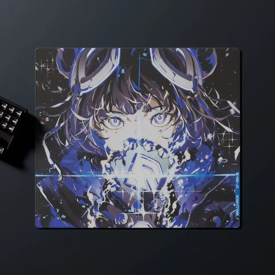 New WALLHACK 4.0 Gravity YUME Mouse Pad, Customized Glass Tempered