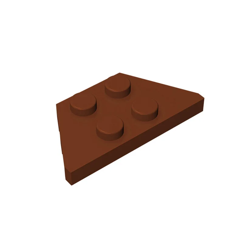 MOC 10PCS 51739 웨지 플레이트 2x4 빌딩 블록 키트 하이테크 보드 벽돌 입자 퍼즐 DIY 장난감 어린이 생일 아이 선물