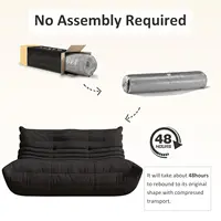 Bean Bag Chair, Oversized Loveseat Fireside Chair for Adults, 2 Seater with Memory Foam Filled, Lazy Sofa Lounge, Customized 4