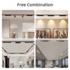 Set Track Light 110v 220v Led Magnetic Track Lamp 10W/20W /30W Track Spotlight Lighting Fixture for Home  Room Clothing Store 6