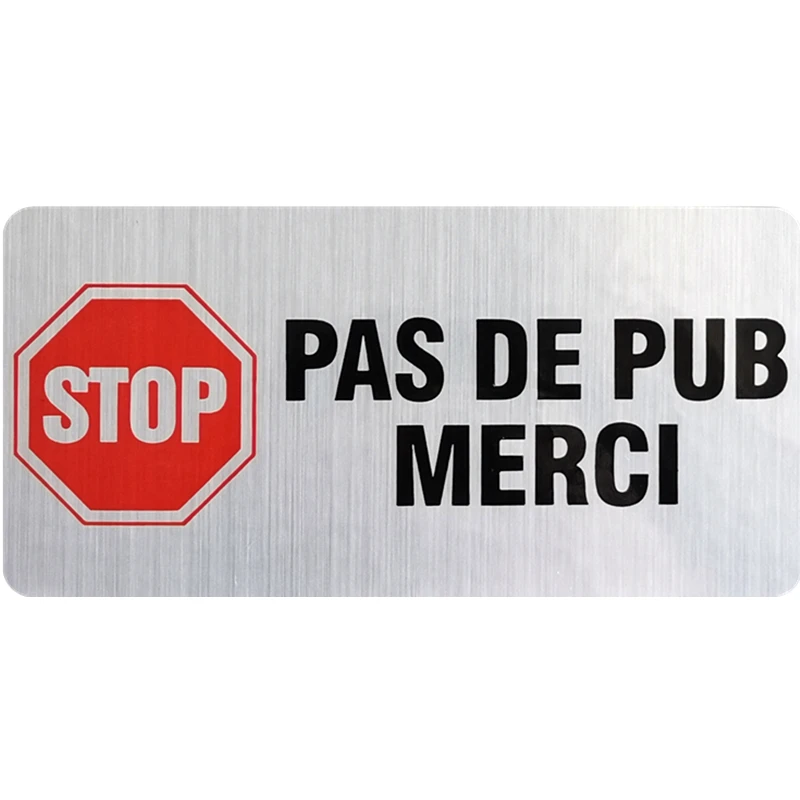 Small Town Stop Pus De Pub Merci In French Car Stickers Decal Anime Cute Car Accessories Decoration Pegatinas Para Coche по кайфу наклейка на авто car sticker waterproof vinyl decal car accessories decor pegatinas para coche v1352