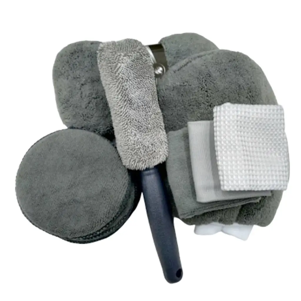 

9 in 1 Microfibre Car Wash Sponge Block Towel Brush Set