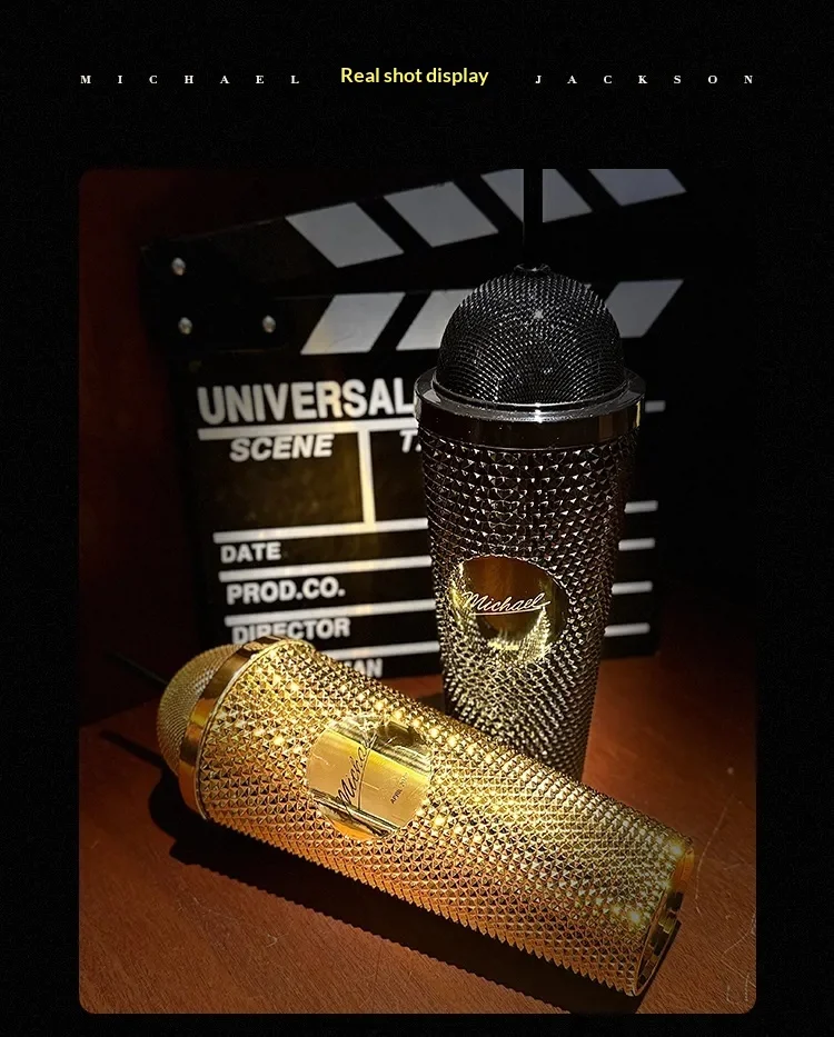 Michael Jackson Water Cup Microphone-Shaped Cold Water Cup Creative Collectible Gift