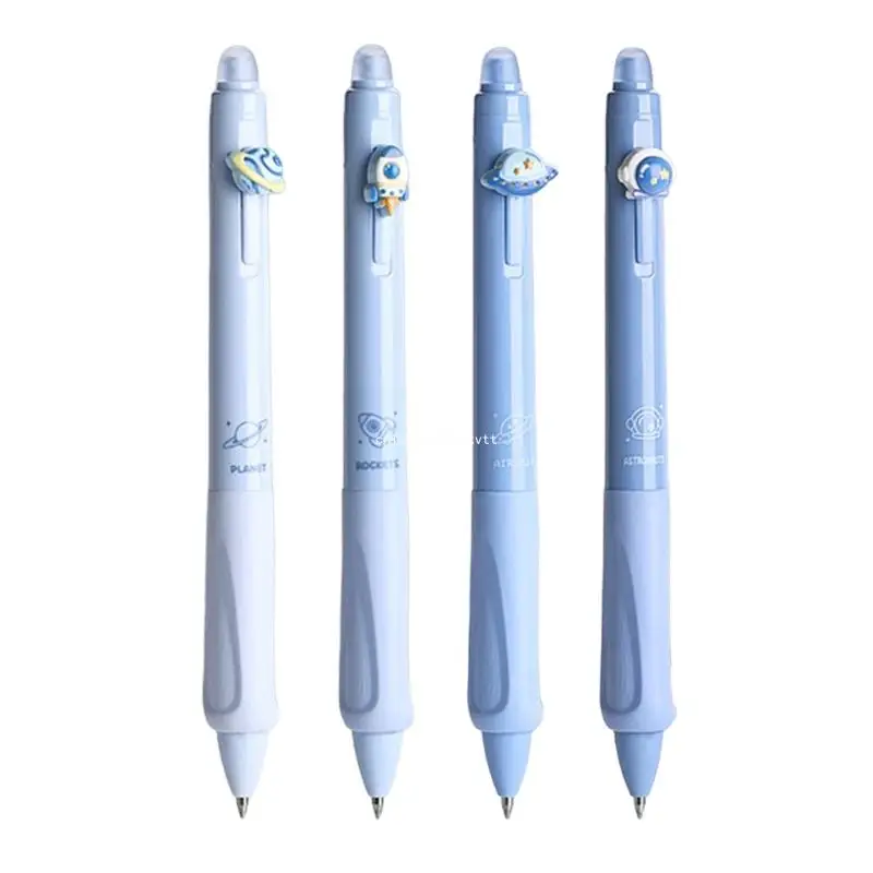 4x Gel Pen Quick-Drying 0.5mm Retractable Neutral Pen Press Pen Creative Erasable Pen Pen Smooth Writing Pen