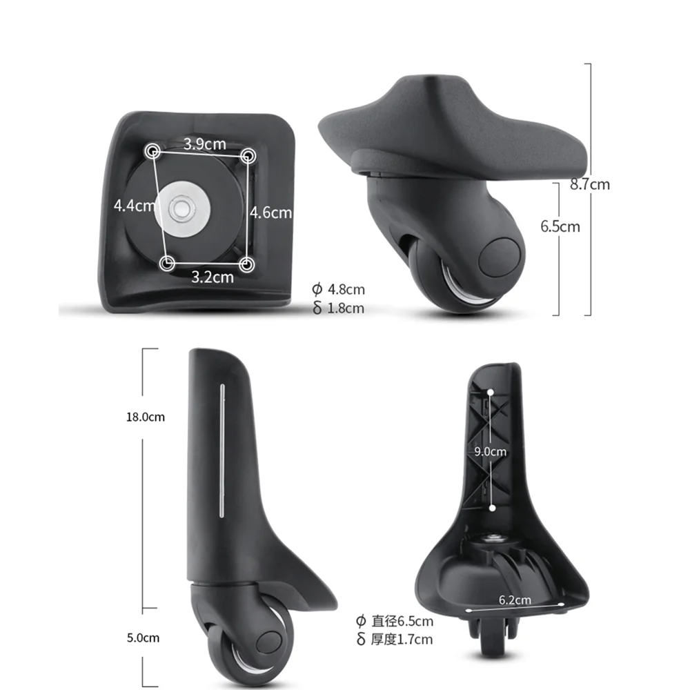 Applicable HANKE For American Tourister Luggage Accessories Wheels Suitcase Universal Wheel Pulley Luggage Replacement Repair