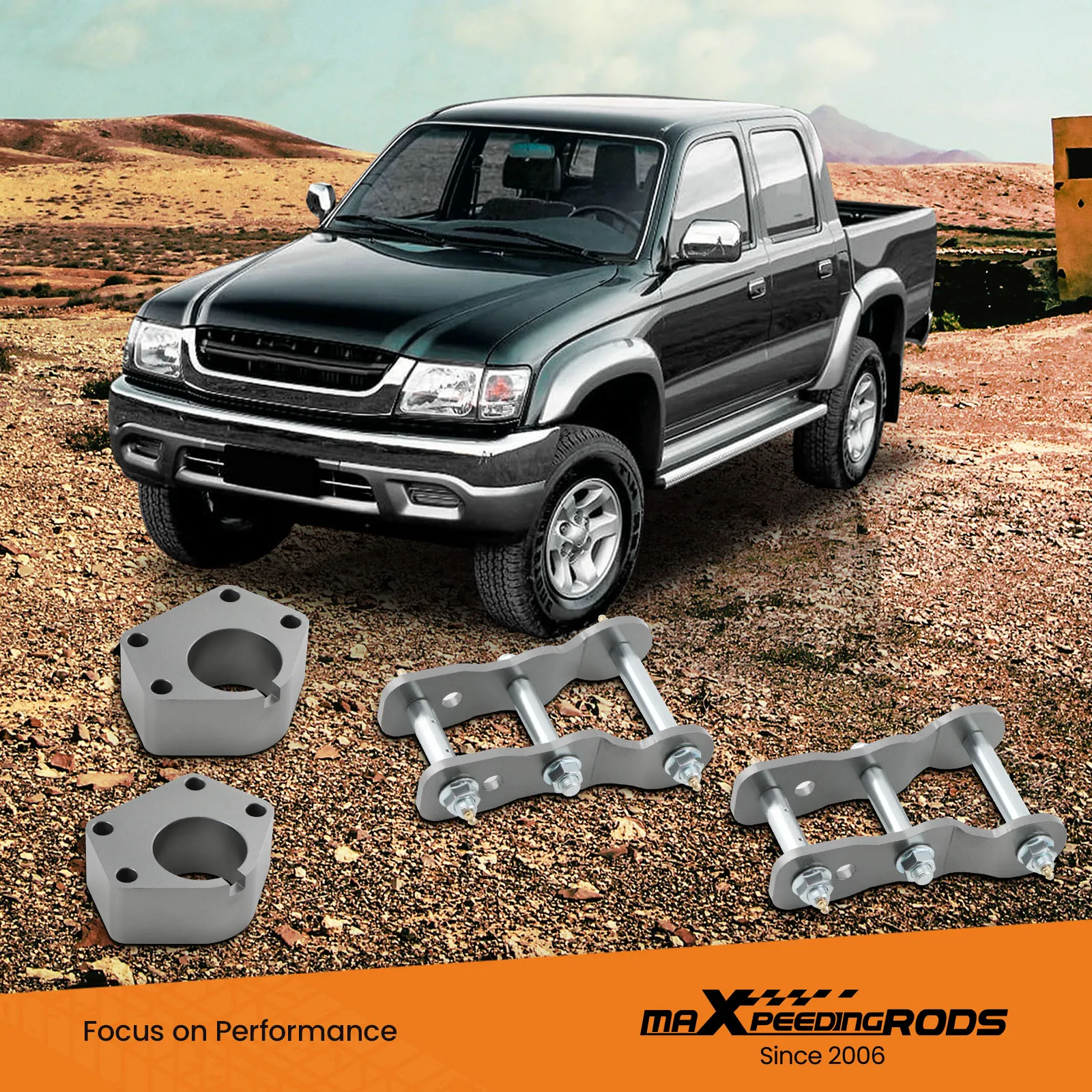 トヨタハイラックス用リフトキット,2インチスペーサー,ln167,ln172