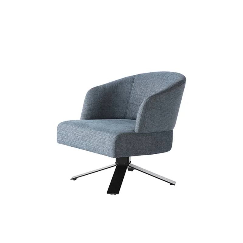 Hotel Restaurant Furniture Livingroom Coffee Shop Modern Velvet Swivel Armchair For Sale
