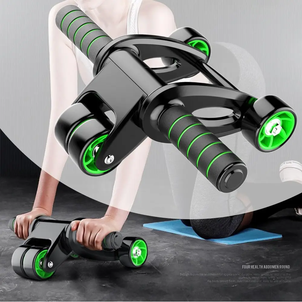 Roller Abdominal Exerciser Foldable Automatic Rebound Fitness Roller