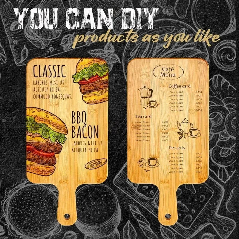 Premium Bamboo Cutting and Serving Board with Handle - Ideal for Chopping, Charcuterie, and More