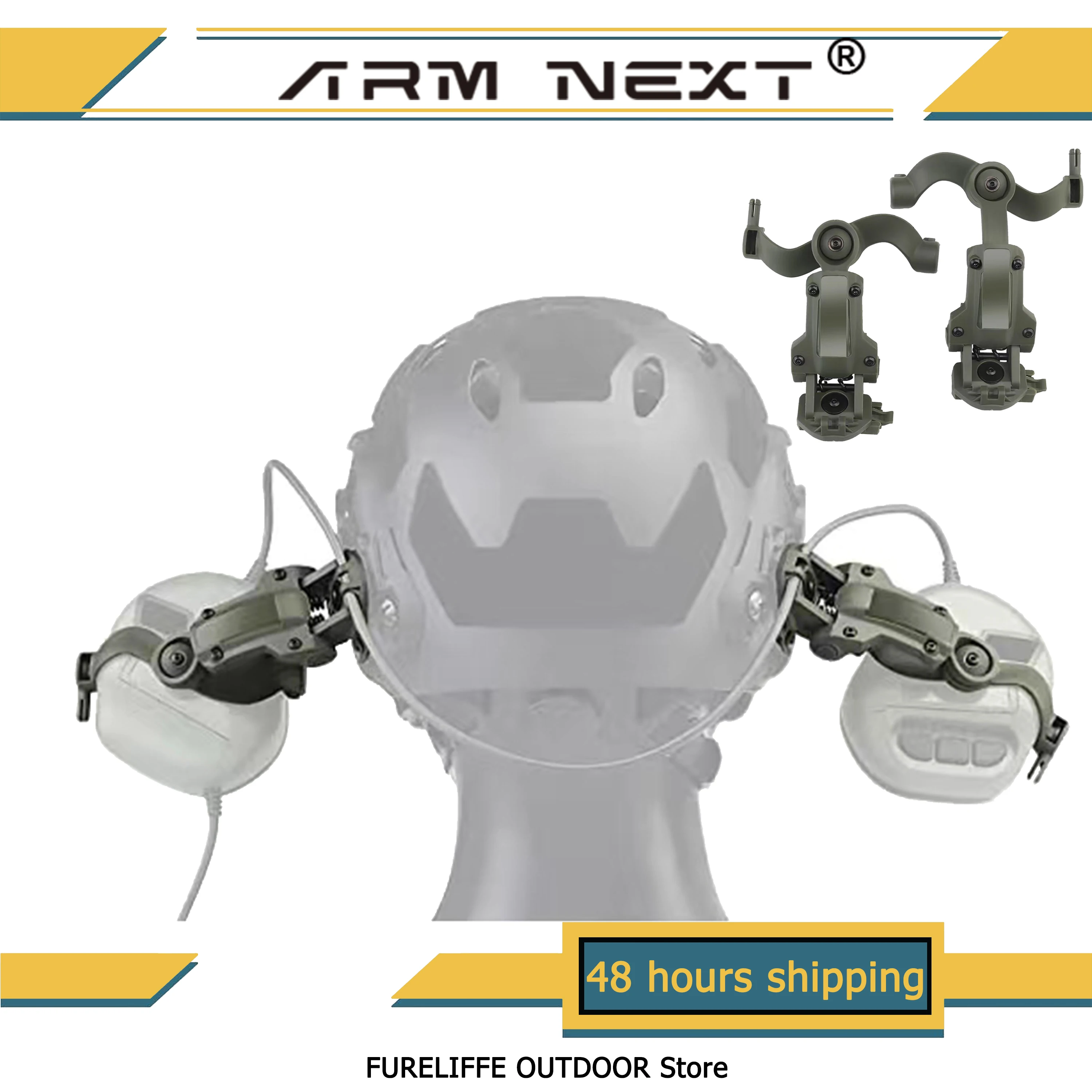 

Rail adapter kit for ARC helmet rail adapter / tactical helmet rail mount / airsoft headset mount