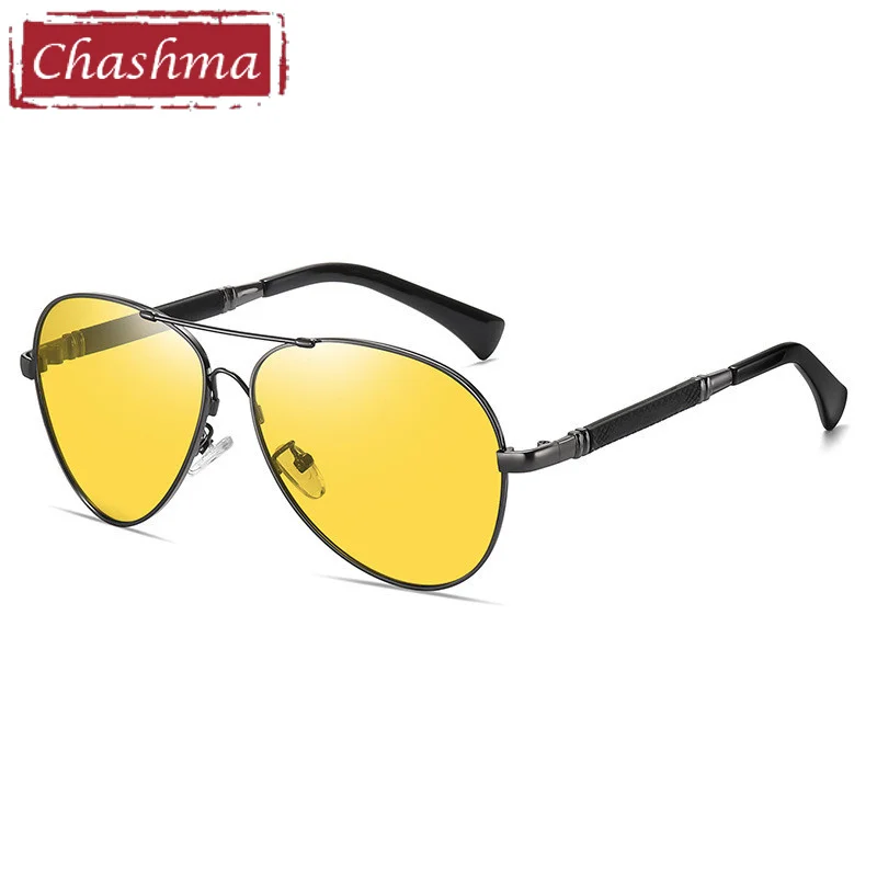 

Мужские очки для ночного вождения Chashma, антибликовые солнцезащитные очки, линзы для близорукости, поляризованные очки