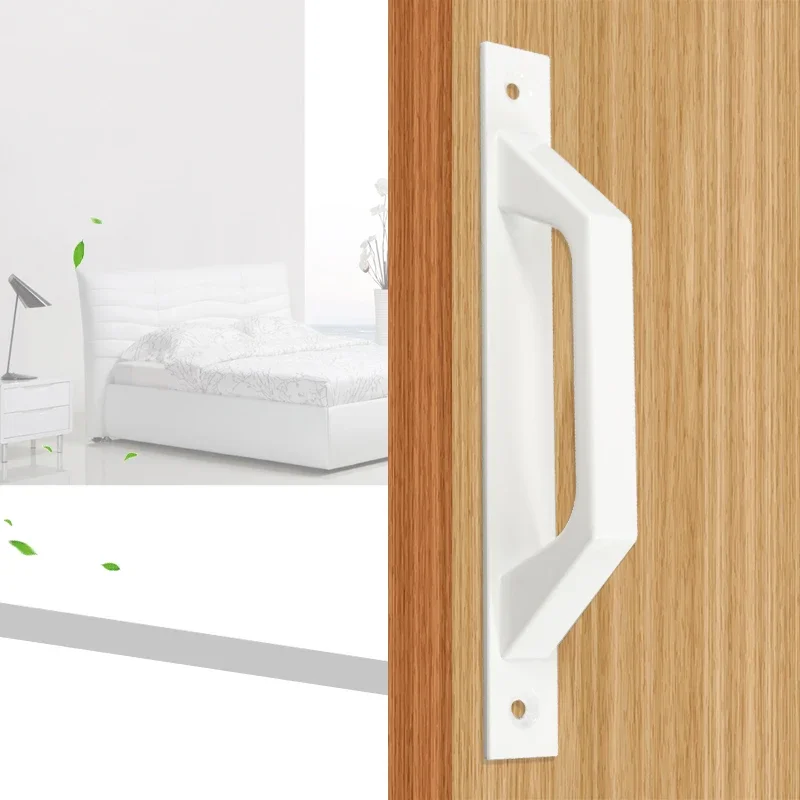 1PC Aluminum Alloy Sliding Door Handle Kitchen Cabinet Bedroom Drawer Door Window American Pulls Black White Long Handles