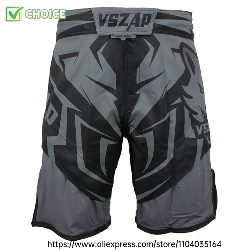 Vszap Fight Shorts Herren BJJ MMA Shorts Boxen Kampf Grappling Shorts Fitness Muay Thai Kickboxen No Gi Wrestling Sporthose – Detail 20