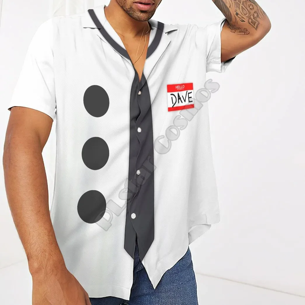 

The Office Jim Halpert Halloween Hawaiian Shirt 3D Printed Beach Hawaiian Short Sleeve Streetwear Oversized Camisa Homme