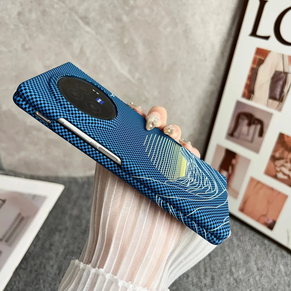 Carbon Fiber Moon Protective Back Cover Case
