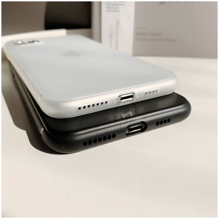 Sleek Black & White Matte Ultra-Thin Phone Case