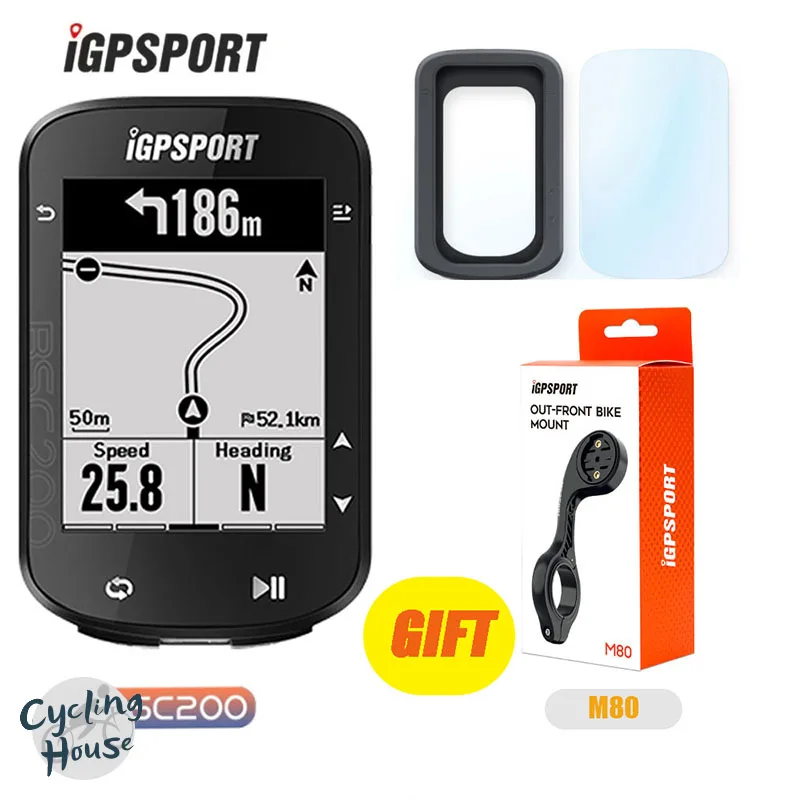 Igpsport Bsc200 Bicicletta Computer Outdoor Riding Contachilometri Sensore Di Velocità Mtb Bici Da Strada Smart Tachimetro Ant + Gps Per Traval