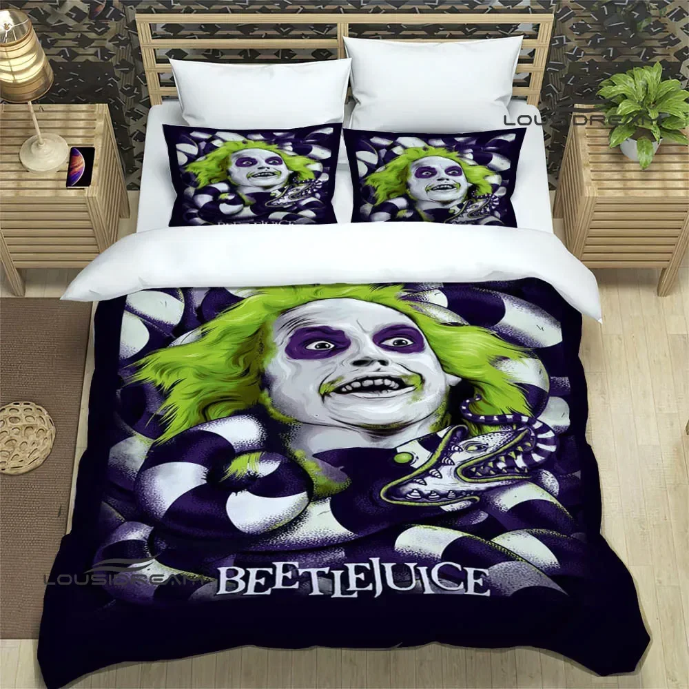 thumbnail image 1 of Horror movie B-Beetlejuice Bedding Sets exquisite supplies set duvet cover bed comforter set bedding set luxury birthday gift, 1 of 5