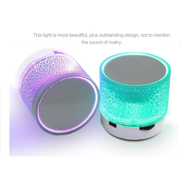Mini Alto-falante Bluetooth sem Fio Led Colorido Cartão tf Subwoofer Usb Portátil Mp3 Coluna de Som de Música para pc Telefone - Image 2