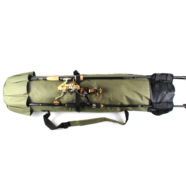 Fishing Rod Storage Bag Oxford Cloth Large Capacity Fishing Reel