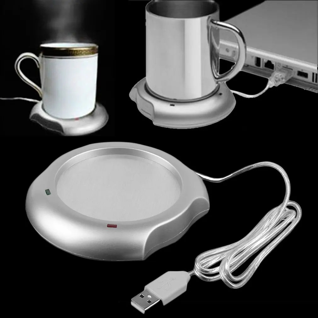 

Fashionable USB Insulation Coaster Heater Heat Insulation Electric Multifunctional Coffee Cup Mug Mat Pad Home Office Accessory