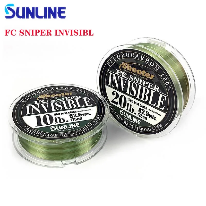 

Sunline New FC SNIPER INVISIBL Carbon Fluorine 150m Luya 75M Colorful Invisible High Sensitivity Carbon Japan Fishing Line