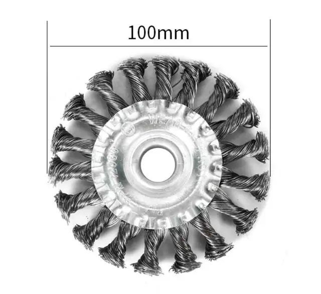 Knotted Bench Steel Wire Brush Deburring Derusting Angle Grinder