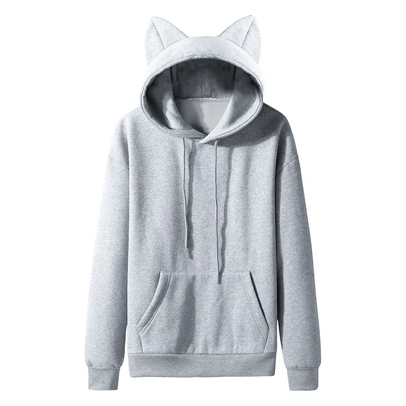 Women Hoodie Cat ears Design hooded fleece hoodie Wholesale Women's clothing