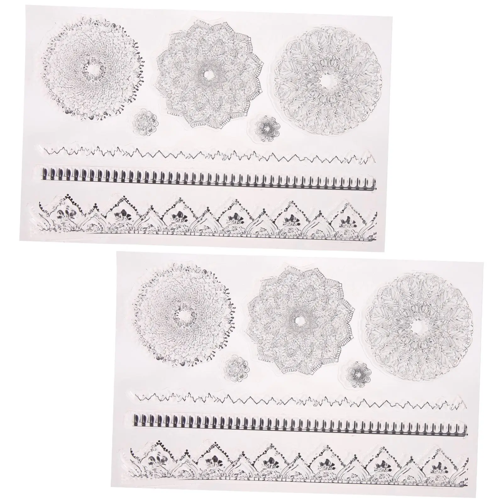 

2pcs Unique Stamps For Crafts Stamp Set Household Clear Stamp Cute Stamps Silicone Stamps Scrapbook Decorative Stamps for DIY
