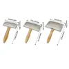 Metal Pet Hair Remover Comb Pet Massage Durable Dog Brush Ergonomic Handle Slicker Brush for Cats Hair Knot Opening 6