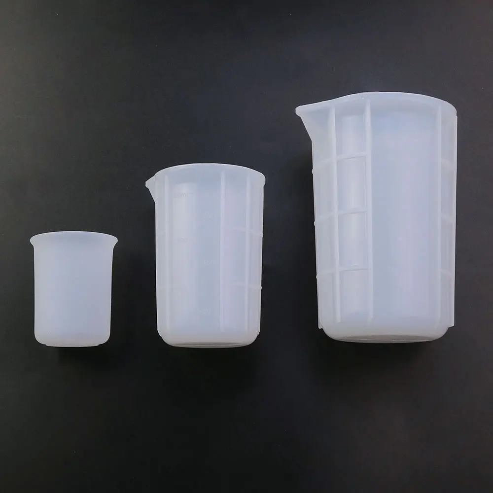 Silicone Measuring Cup 100ML/300ML/750ML With Scale Food-Grade Cake Make Separating Cups DIY Candle Epoxy Resin Mixed Tools