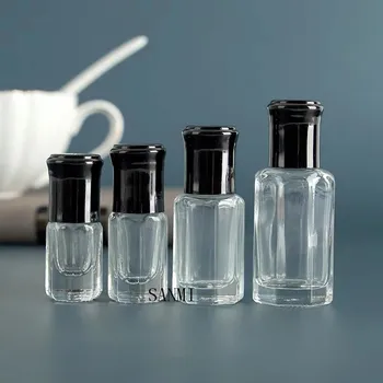 30pcs /lot 3ml 6ml 12ml Roll On Bottle Thick Clear Glass Perfume Bottle Doterra Refillable Empty Roller Essential Oils Vials 1