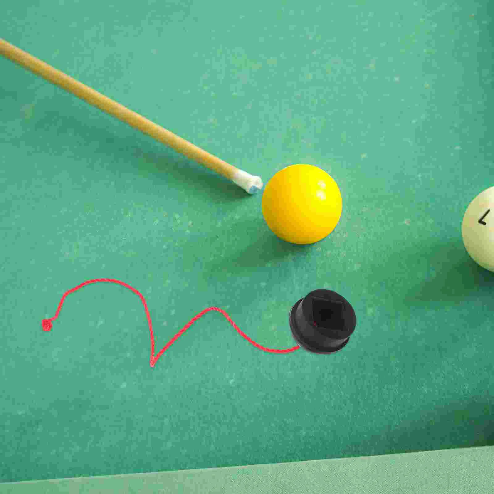 Portable Snooker Rubber Cap Chocolate Powder Protective Box Holder For Billiard Supply Ergonomic Pool Chalk Holder