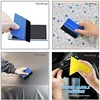 15Pcs Car Wrapping Vinyl Tool Kit with Car Wrap Felt Squeegee Plastic Vinyl Scraper Utility Knife Blades Window Film Tint Tools 6