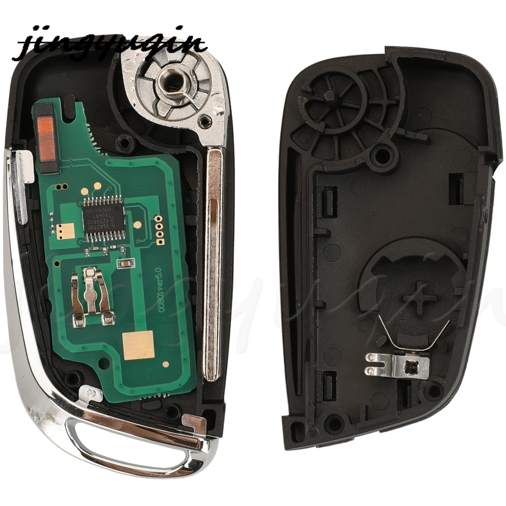 2 Buttons Modified Smart Remote Key Fob 434MHZ ID46 PCF7961 Chip For Citroen C2 C3 Berlingo Peugeot 307 306 406