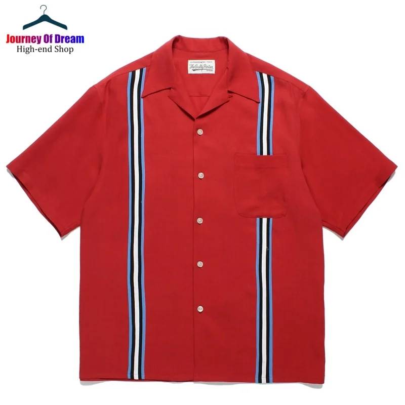 Multicolor Mixed Style WACKO MARIA Shirt Best Quality Men's Women's Cuban Neck Hawaiian Short Sleeve Shirt 5