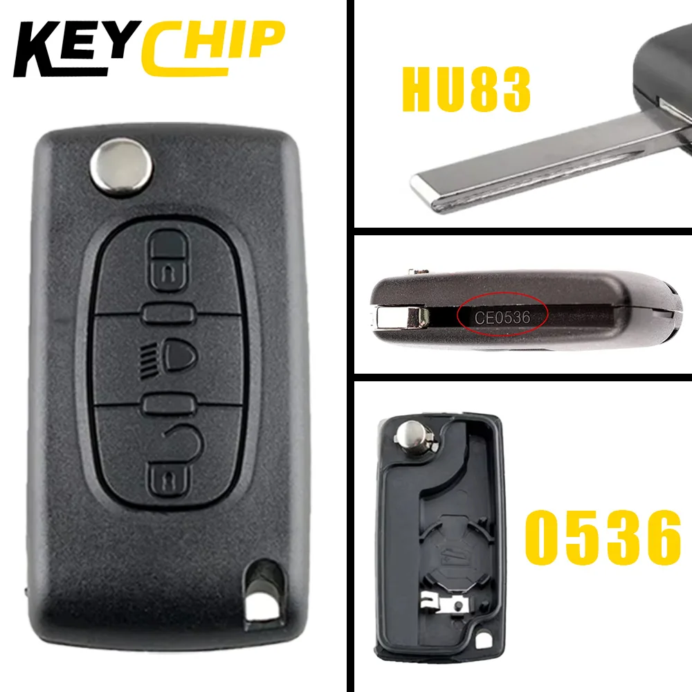 Enhanced Flip Remote Car Key Shell Case