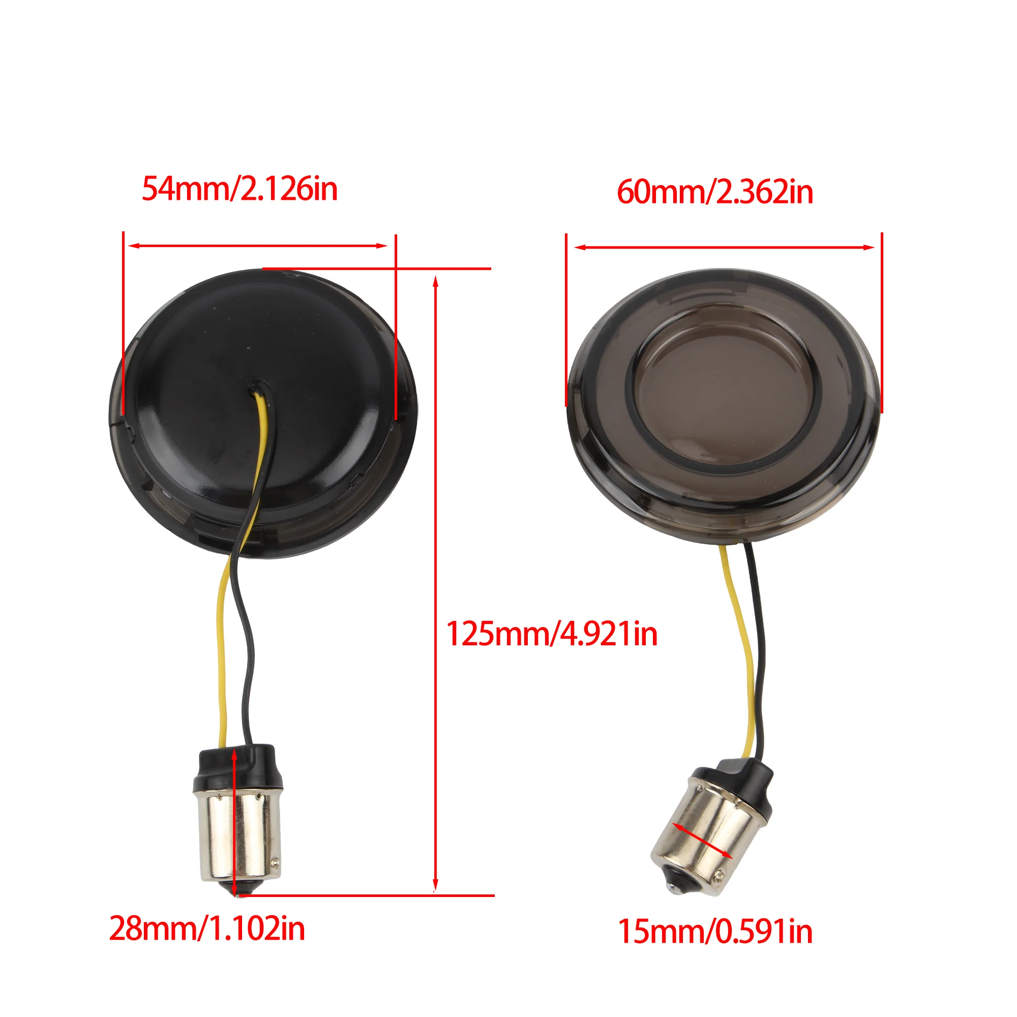 Motorcycle LED Turn Signal Bullet Style 1156 1157 Brake Indicator For Harley Dyna Touring Street Glide Road King Rider FXLRST