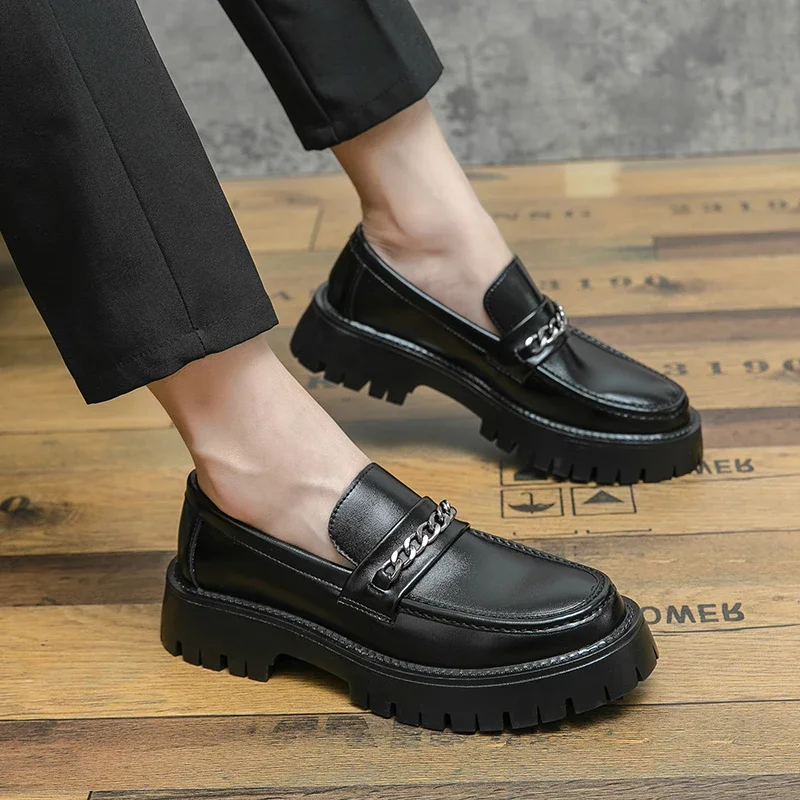 Women's Square Toe Chunky Low Heels, Solid Color Slip On Work Shoes, All-Match Soft Sole Office Commuter Shoes new square buckle low heels women shoes black fashion flat shoes low heel ballet square toe shallow slip on casual loafers