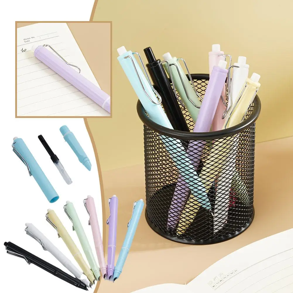 

New Fountain Pen Press Type Ink Pen Retractable Converter Filler Replaceable Ink Business Stationery Office School Supplies Gift