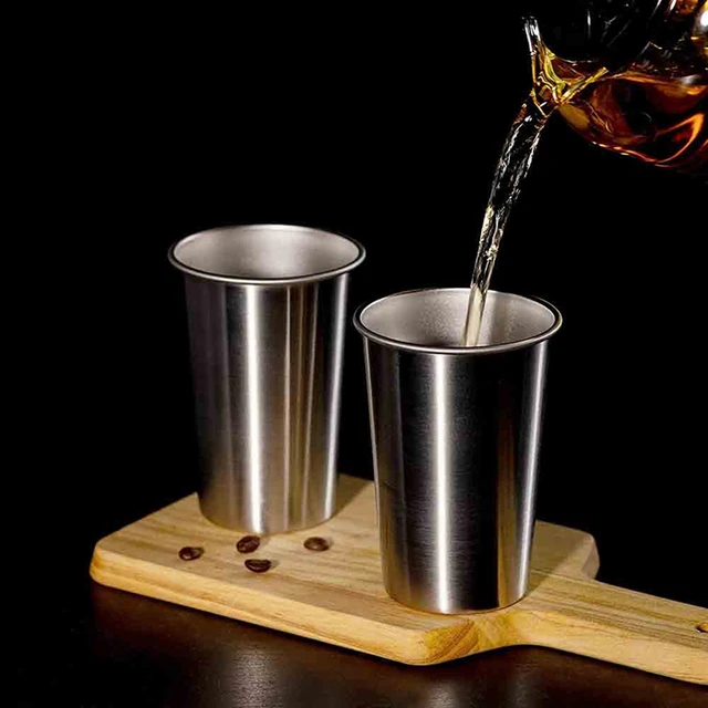 16 oz Stainless Steel Cup, 16 oz Stainless Steel Pint Cup