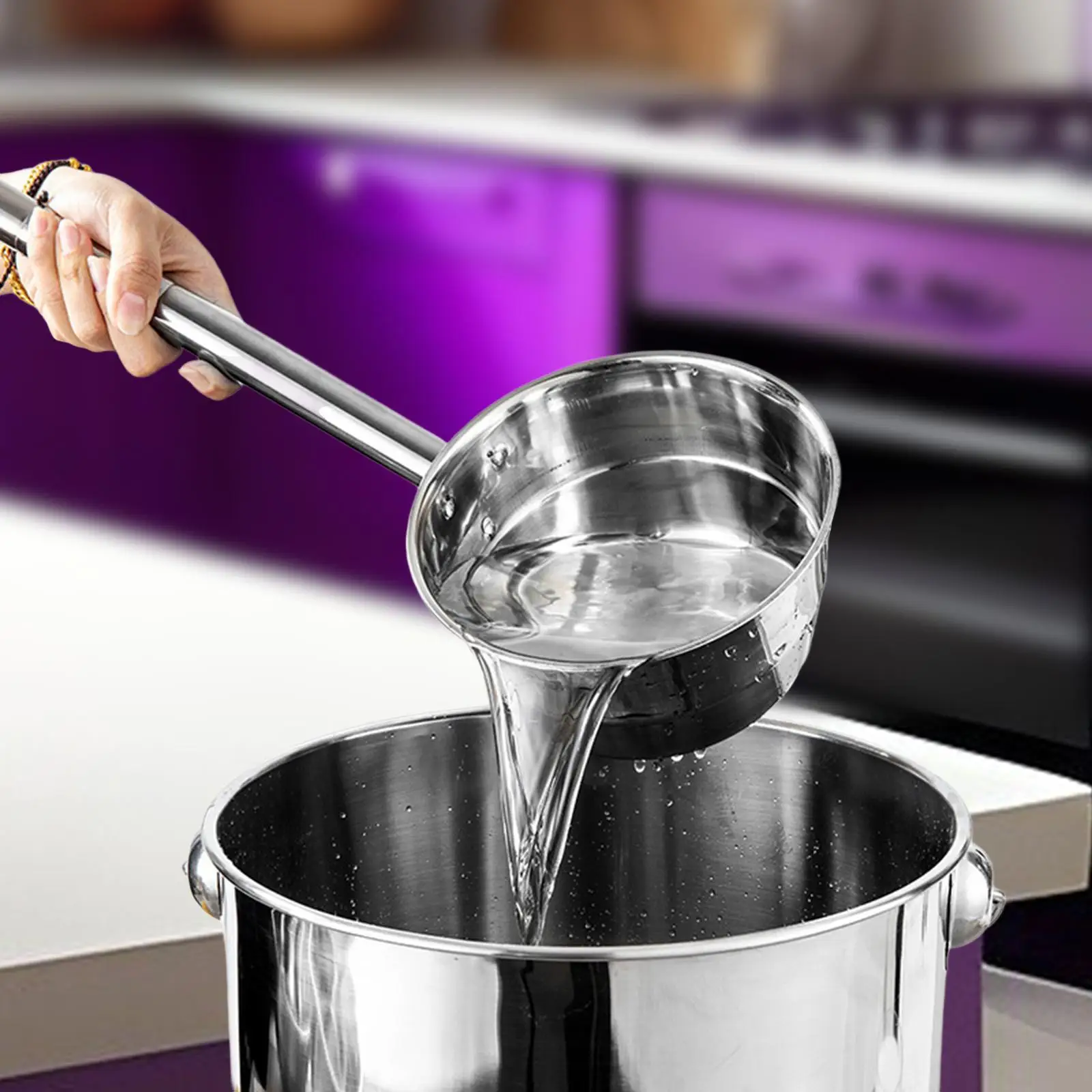 10inch Soup Ladle Big Spoon Large Lade Kitchen Water Dipper for Stirring Garden