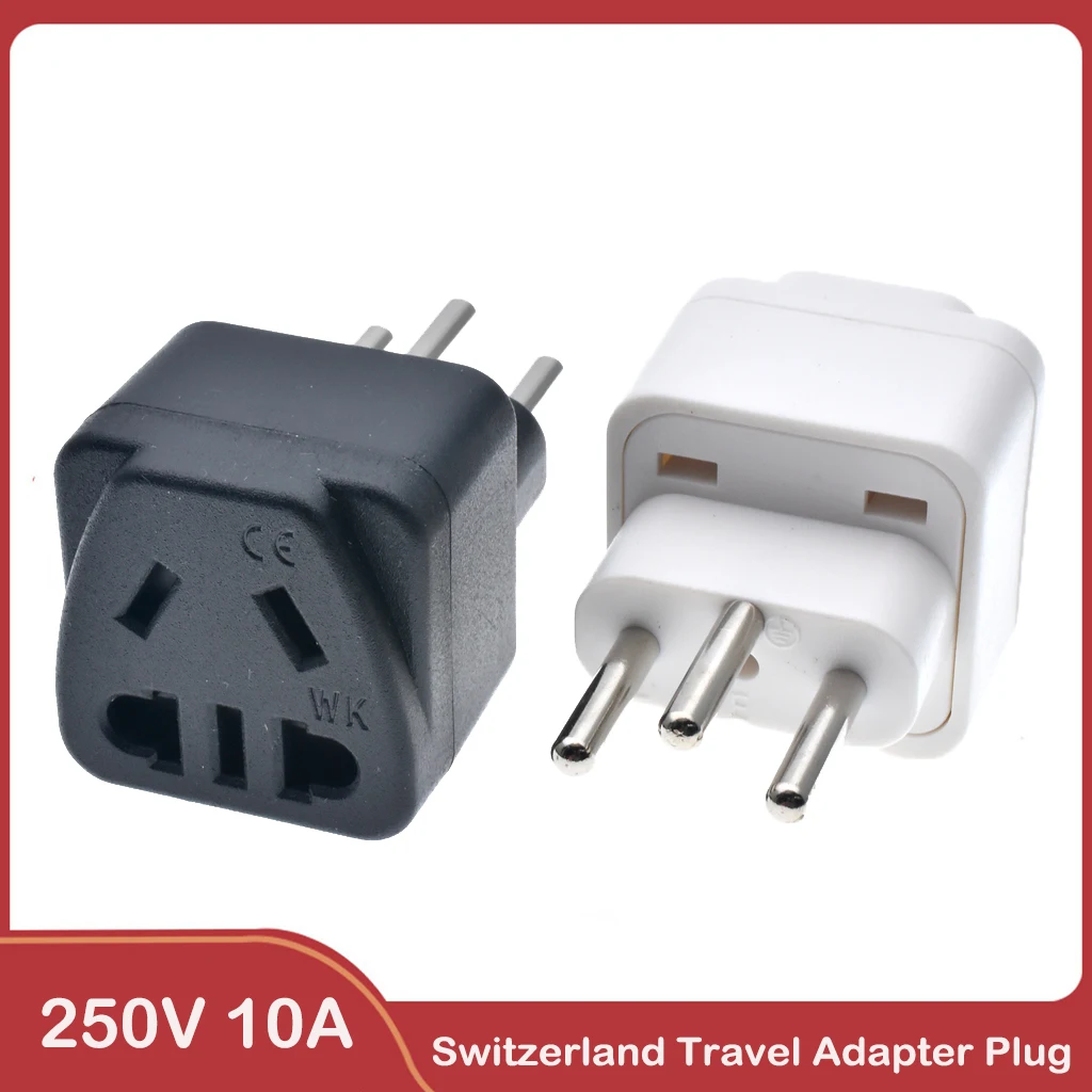 Adaptateur de voyage type J, 250V, 10A, AU/US/UE vers Suisse, prise de  courant alternatif suisse