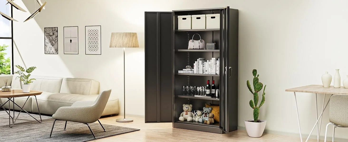 storage cabinet B088NDKCRZ large storage cabinet steel cabinet garage cabinet metal filing cabinet