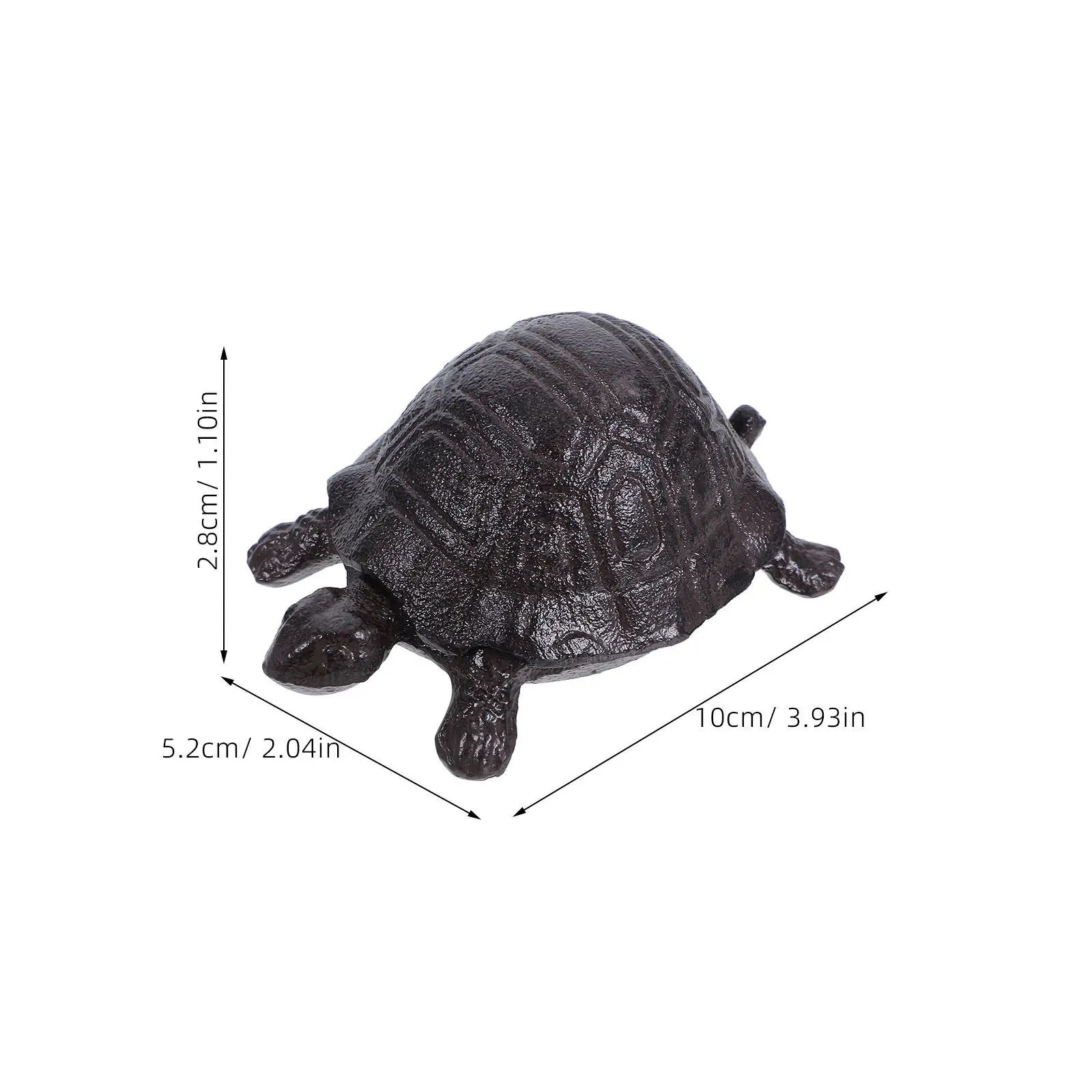 빈티지 주철 거북이 모양 수납함 숨겨진 열쇠 보관함 야외 정원 장식 조각상 열쇠와 돈을 위한  수납공간